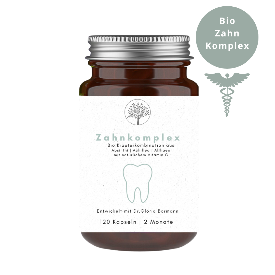 Bio Zahnkomplex (100% Innerbalance Zahn Wildkräuter aus Wermut Pulver, Scharfgarbenkraut Pulver, Eibischwurzel Pulver mit  Camu Camu Pulver, Wildsammlung & Rohkostqualität)